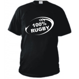 T-SHIRT 100% RUGBY  100 X 100 